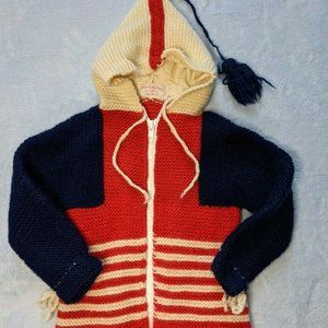 Handmade Hooded Sweater Jacket